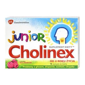 Cholinex Junior pastyl.dossania 16pastyl.