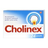 Cholinex pastyl.twarde 0,15 g 24 pastyl.