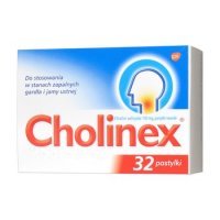 Cholinex pastyl.twarde 0,15 g 32 pastyl.