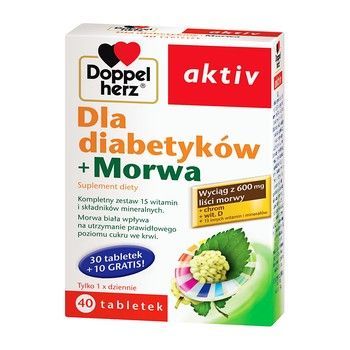 Doppelherz aktiv Dla diabetyków+Morwa tabl