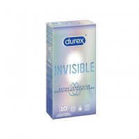 DUREX INVISIBLE dodatkowe nawilżanie - prezerwatywy, 10 sztuk