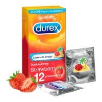 DUREX Prezerwatywy Strawberry 12 szt