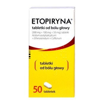 Etopiryna - od bólu gł tabl. 0,3g+0,1gx 50