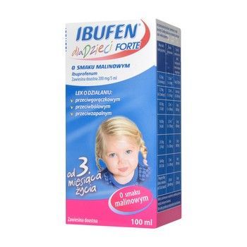 Ibufen dla dzieci Forte o sm.malin zaw 100