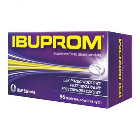 Ibuprom tabl.powl. 0,2 g 96 tabl. (butel.)