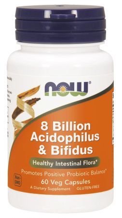 NOW 8 Bilion Acidophilus & Bifidus 60kaps