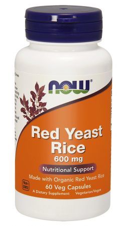 NOW Red Yeast Rice (czerwony ryż) 60kaps.