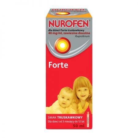 Nurofen dla dzieci Forte truskaw. zaw.50ml
