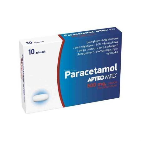 Paracetamol APTEO MED tabl. 0,5 g 10 tabl.