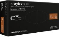 Rękawice nitryl. b/pudr. NITRYLEX BLACK n/ XL