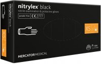 Rękawice nitryl. b/pudr. NITRYLEX BLACK XS