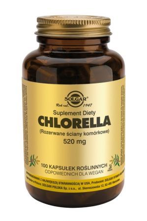 SOLGAR Chlorella kaps. 0,52 g 100 kaps.