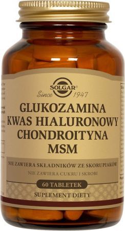SOLGAR Glukozamina,Chondroityna,MSM