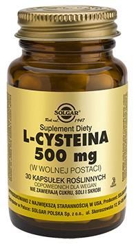 SOLGAR L-cysteina 500 mg kaps. 30 kaps.