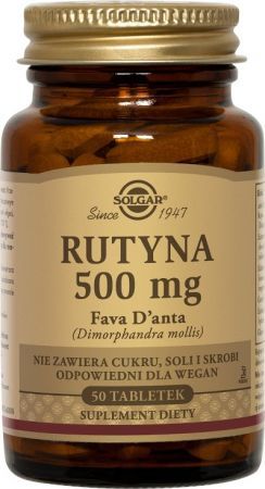 SOLGAR Rutyna 500 mg Fava D'anta 50tabl.
