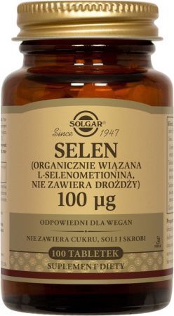 SOLGAR Selen tabl. 0,1 mg 100 tabl.
