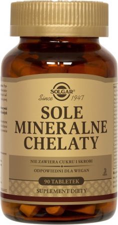 SOLGAR Sole mineralne 100% aminokw90 tabl.