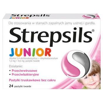 Strepsils Junior pastyl.twarde 0,6mg+1,2mg